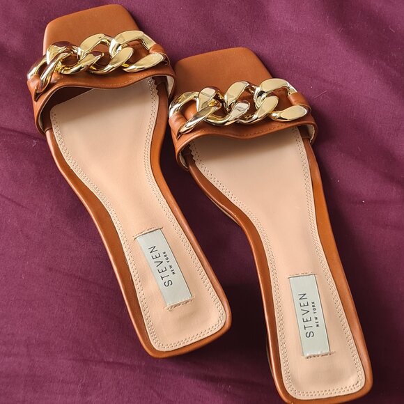 ✨ Stylish Steven New York Leona Blocked Sandals - Size 10 ✨ - Picture 1 of 6